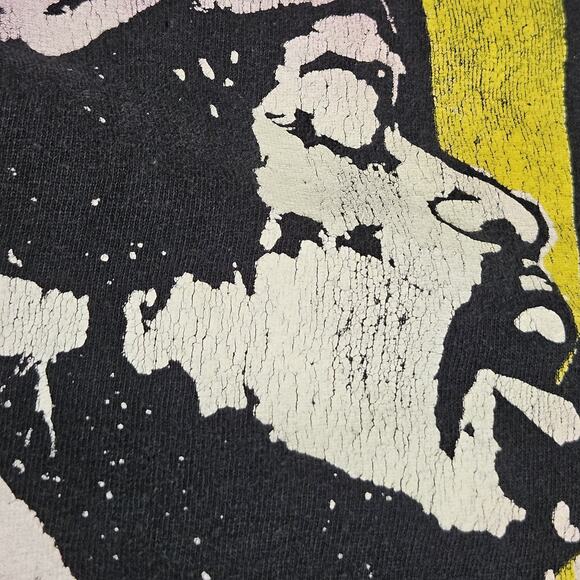 Jimi Hendrix Live Band Tee Retro Purple Haze Properties Black Distressed Mens 4X - Picture 8 of 9